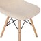 Flash Furniture Off-White Faux Sherpa Accent Chair with Wood Legs DL-10-W-GG - alternate 3